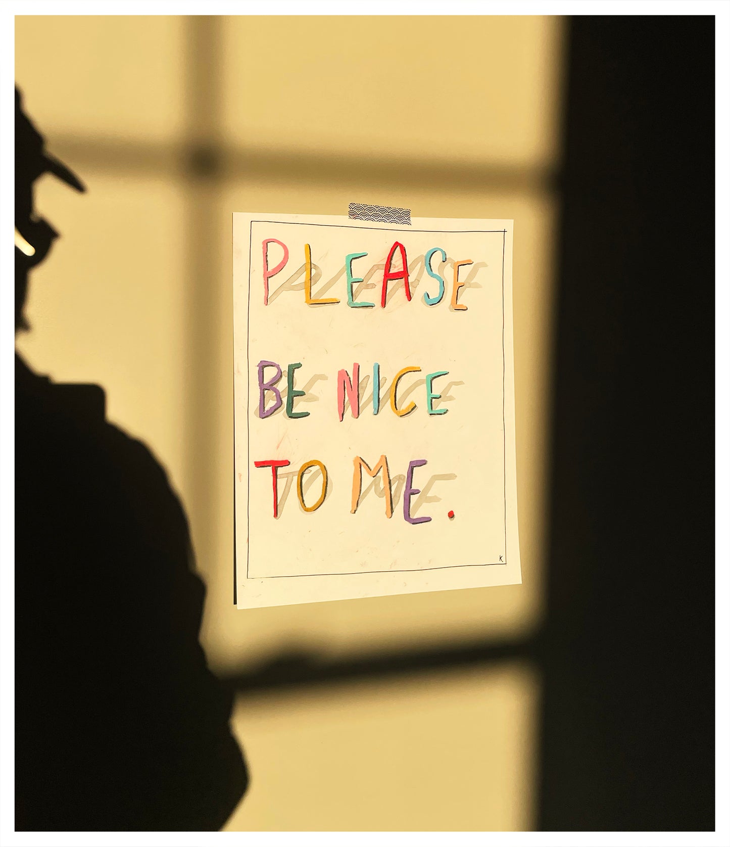 Please Be Nice To Me. Giclee Print.