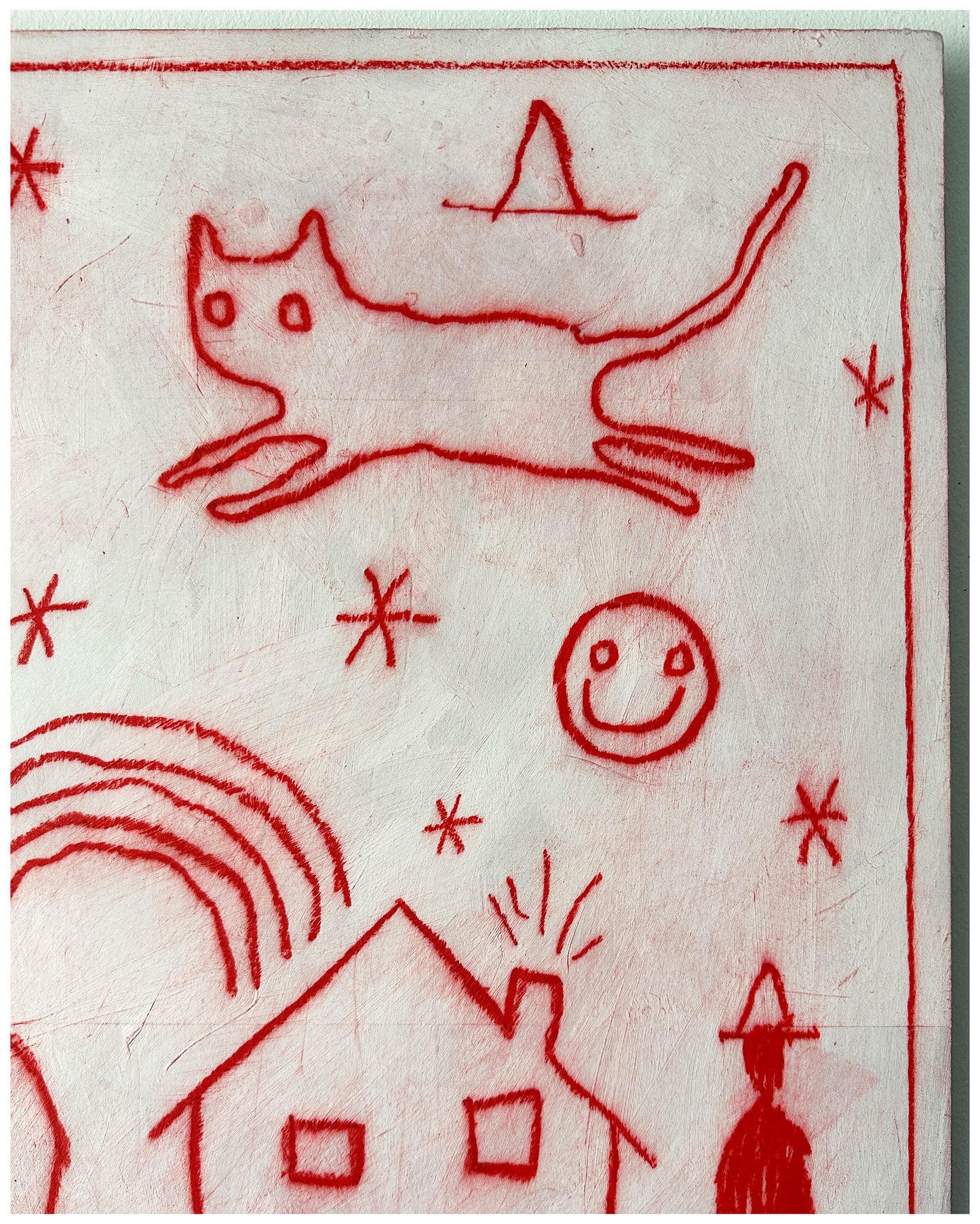 Looking for familiar cats to anchor me home.