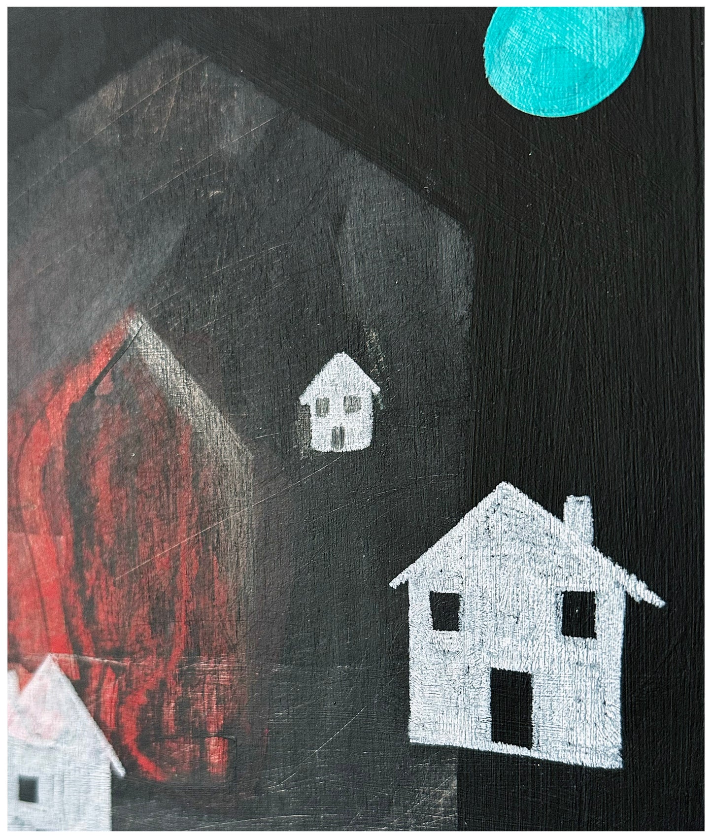 Seven Houses And The Moon.