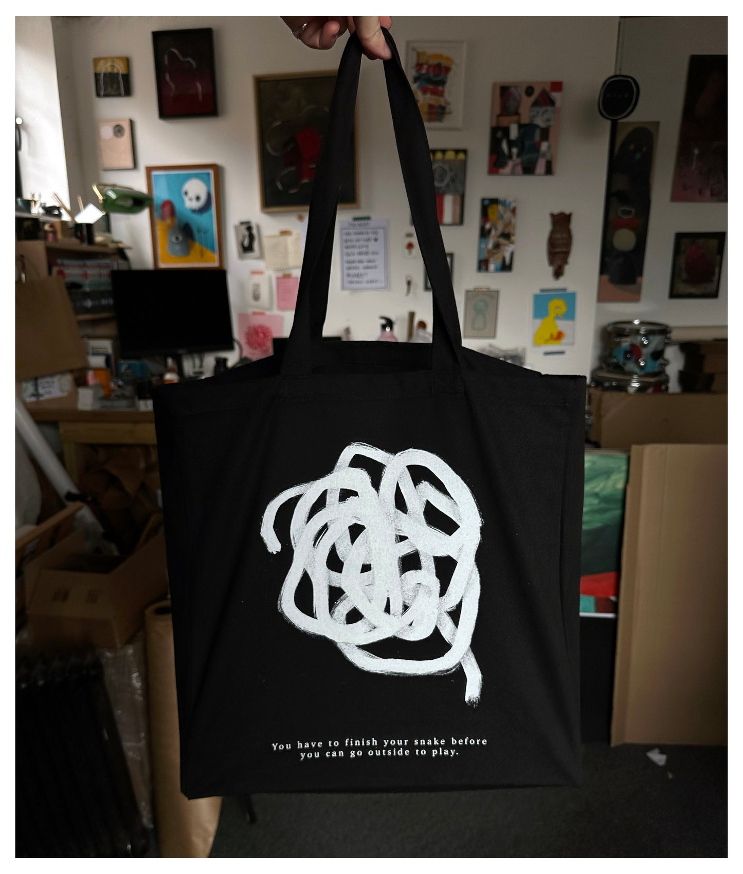 You Can't Go Outside Tote Bag.
