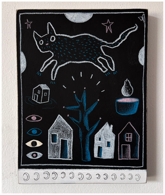 Community Centre Cat Claw Chalkboard