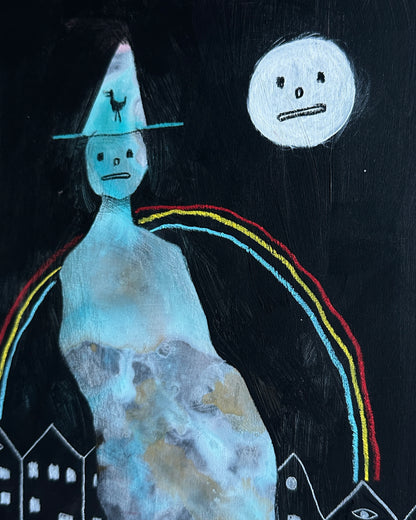 They were as close as brothers, the moon and the wizard.