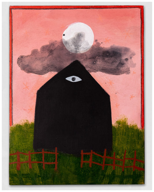 Black house eye moon