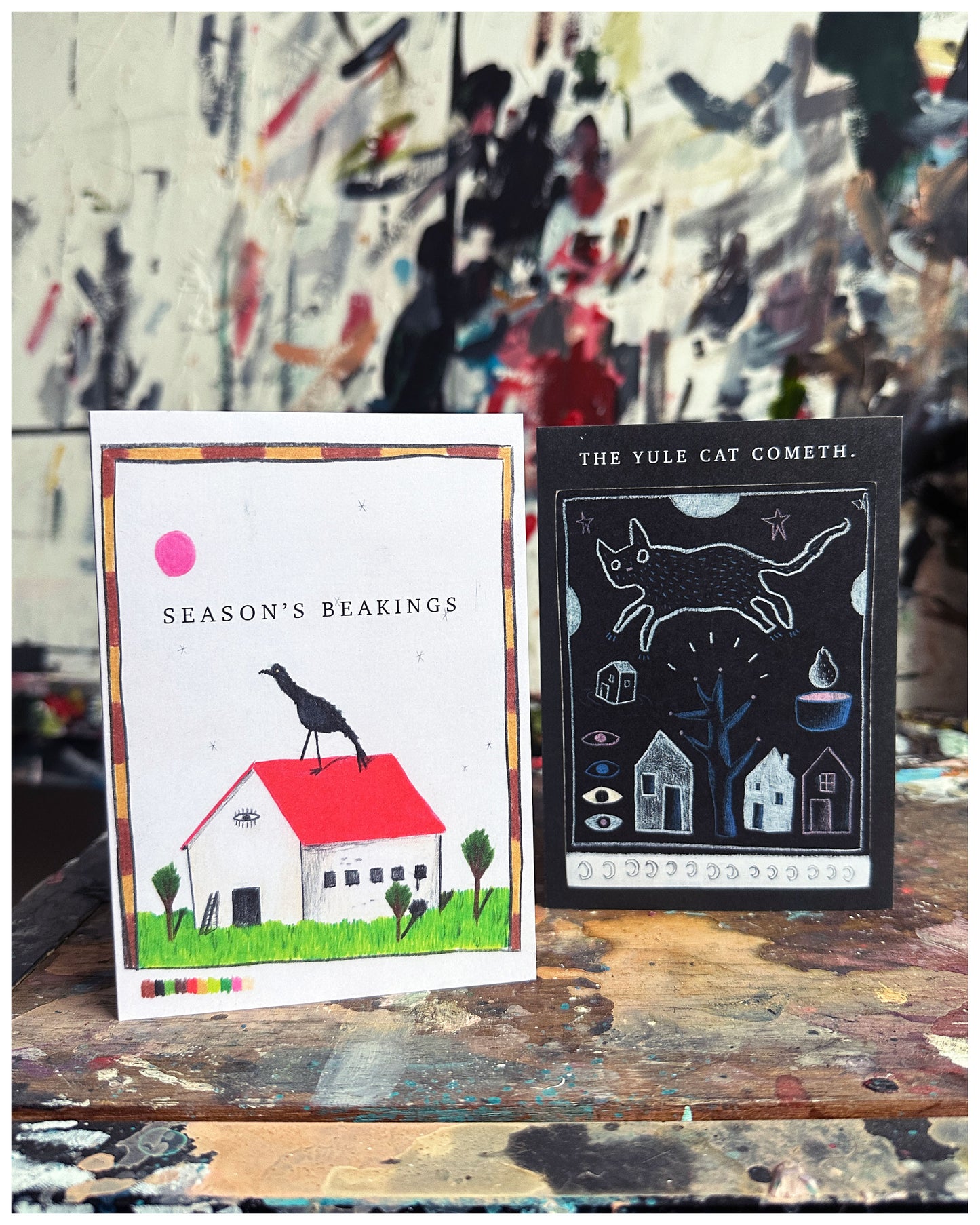 Barely Christmas Cards.