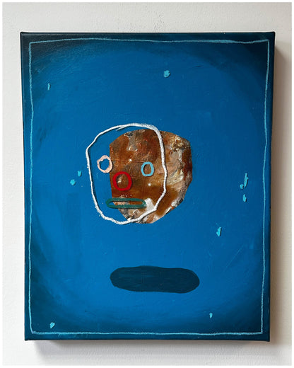 Clown mask replica.