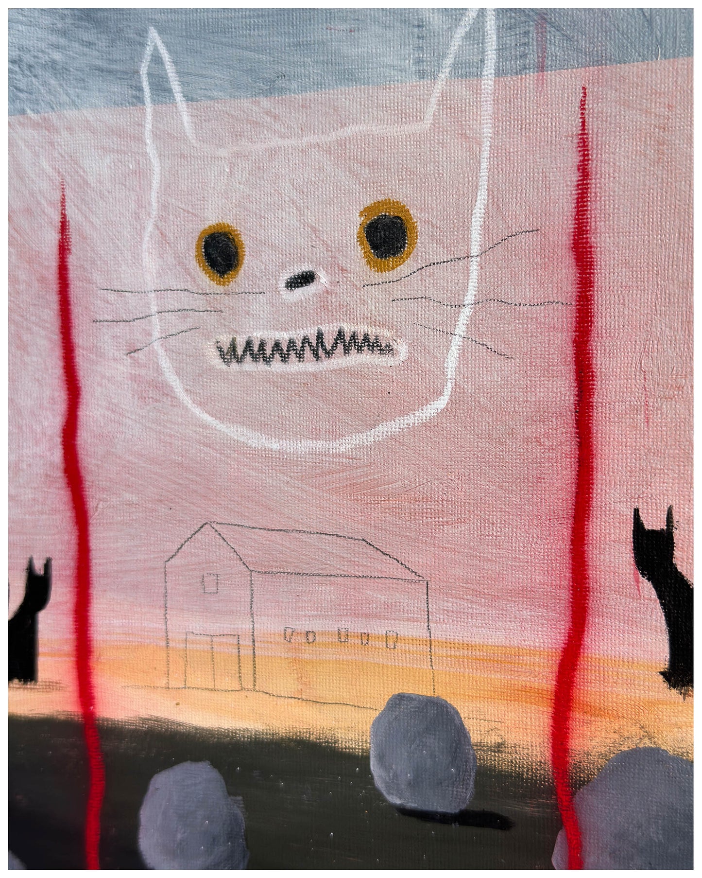A dangerous barn full of friendly cats.