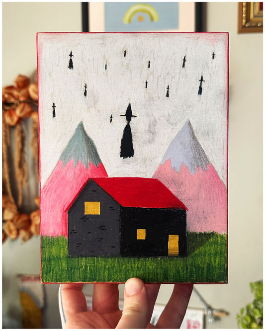 An inviting house where no one is welcome.