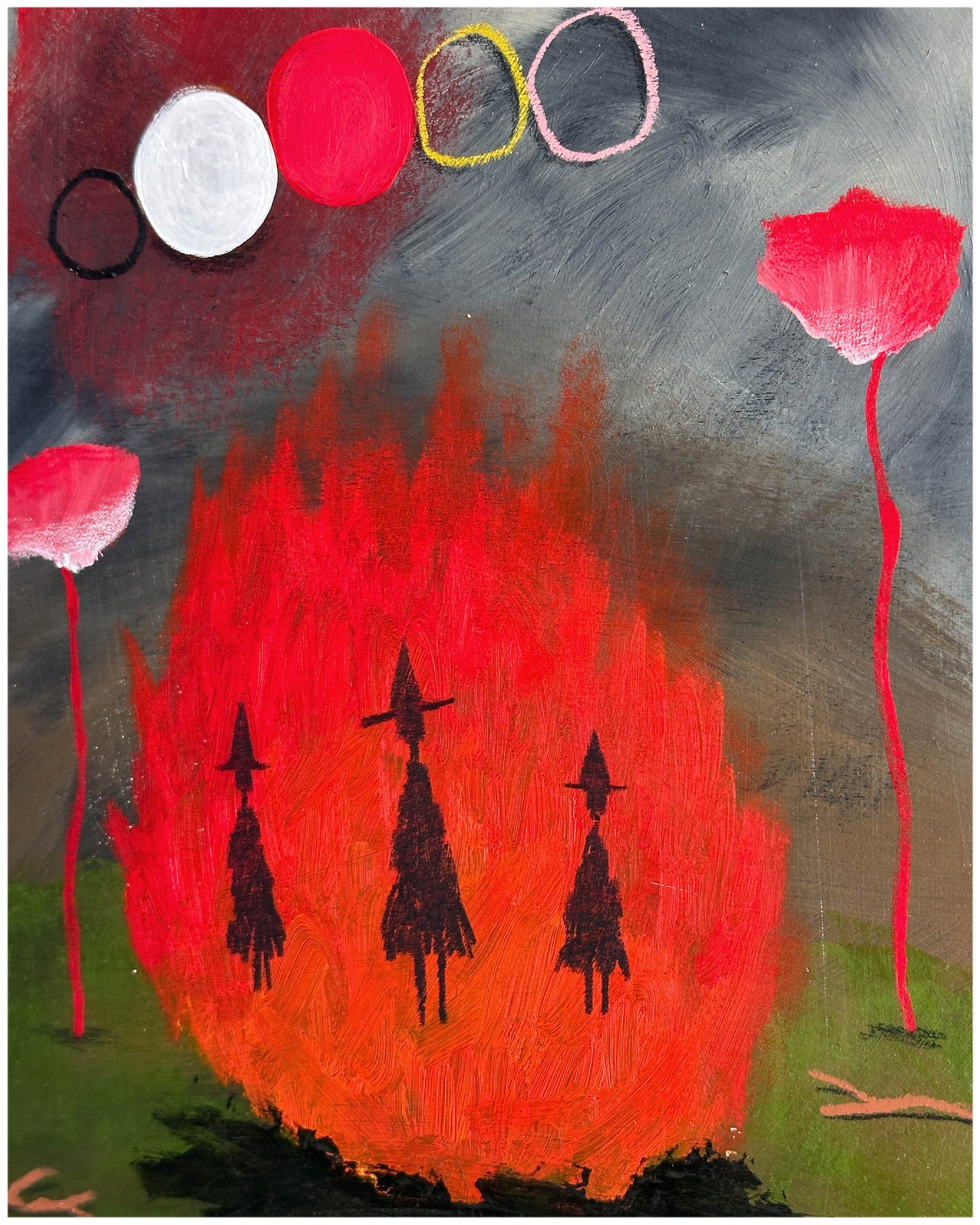 Safe in the fire we built.