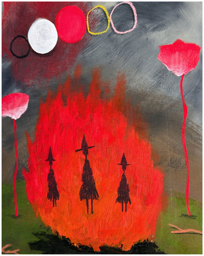 Safe in the fire we built.