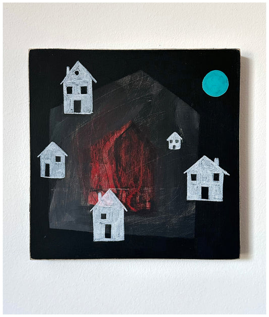 Seven Houses And The Moon.