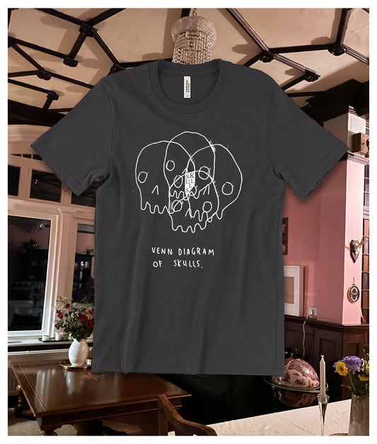 Venn Diagram Of Skulls T-shirt